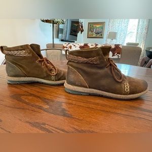 Born. Distressed leather bootie.